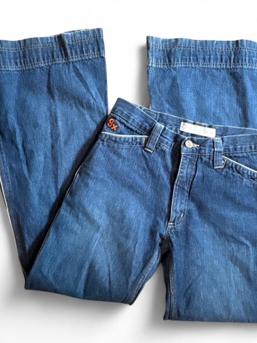 Vintage 1990’s GX1000 Women's Blue Flare Jeans